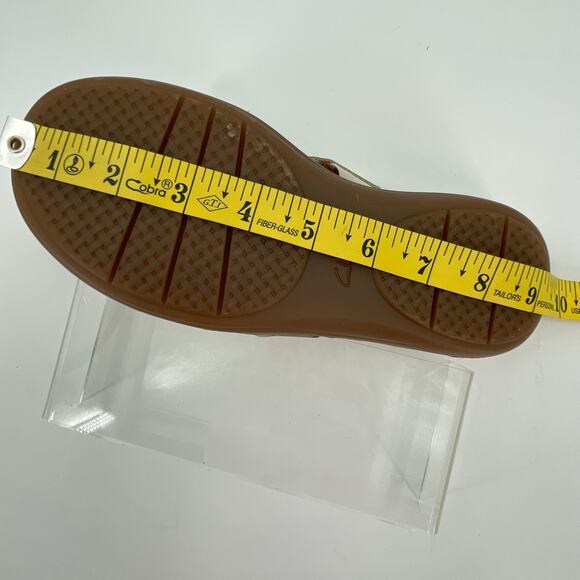 Clarks Women’s Cecily Slide Strappy Sandals Cream Leather, Sz. 6M Adjustable - Picture 14 of 14